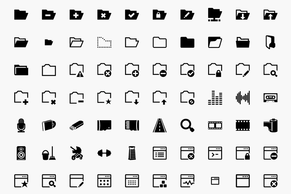 Awesome 1,800 icons - Multicons Set preview 2
