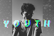 PIXEL GLITCH vector alphabet, a Symbol Font by Elena Choo (Thumbnail 6 of 6)