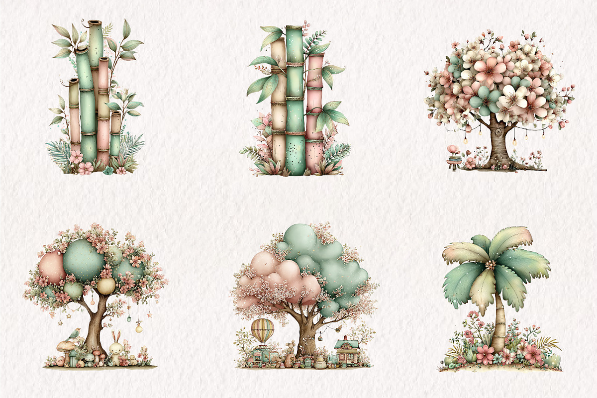 Tree Happy Spring Sublimation, an Illustration by CreationArt (Photo 4 of 10)