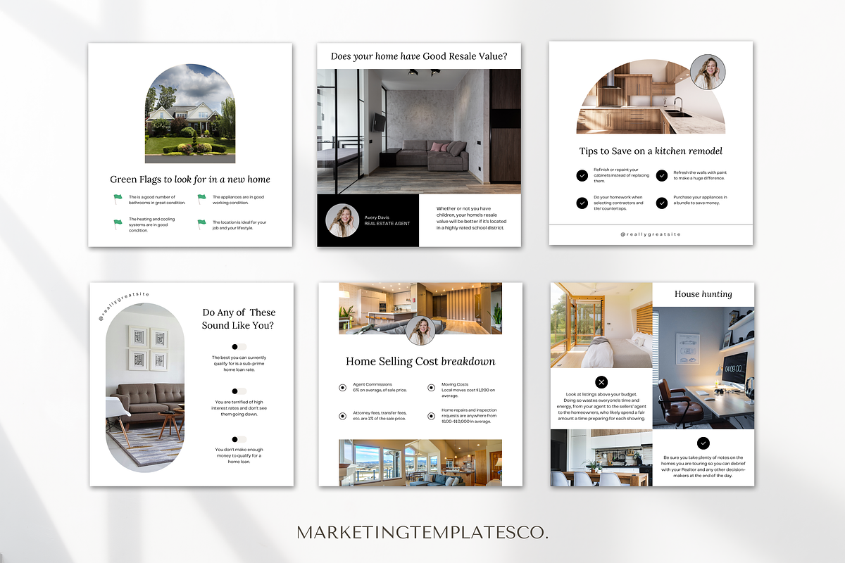 September Real Estate Social Media, a Social Media Template by Marketing Templates Co. (Photo 4 of 9)