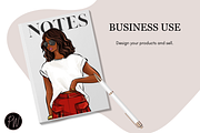 Fashion Girls 56 clipart png, an Illustration by Parinaz Wadia Design (Thumbnail 6 of 9)