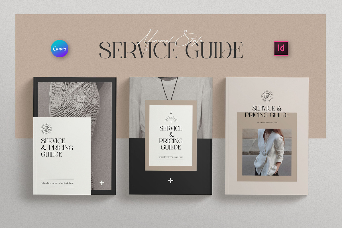Services & Pricing Guide | CANVA, a Brochure Template by KreateTribe (Photo 1 of 13)