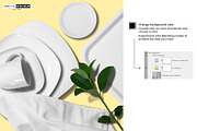 Ceramic Plates & Tray Mockup, a Household Mockup by Pret-a-Mockup (Thumbnail 4 of 9)