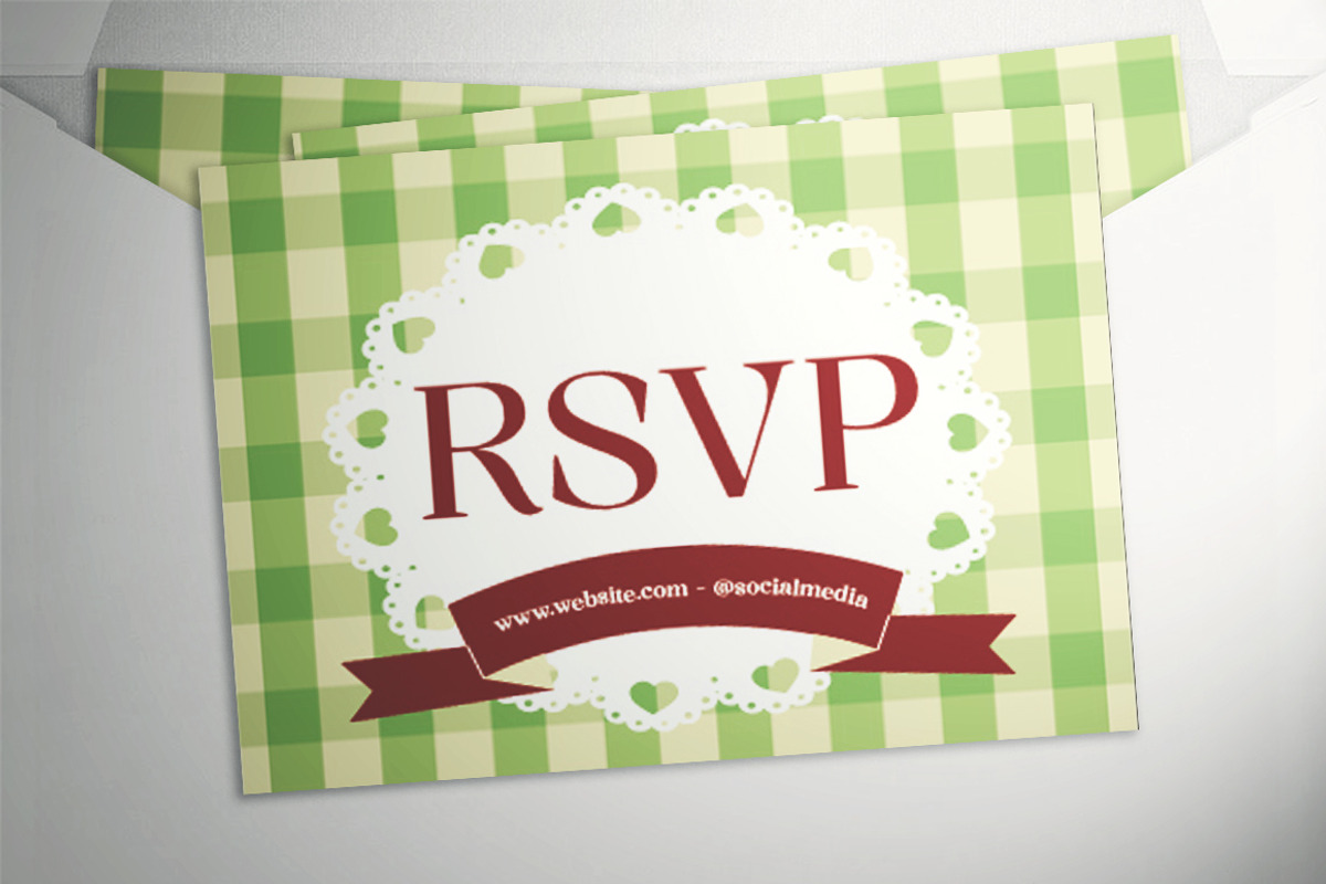 Vintage Wedding Invitation Suite, a Flyer Template by The Good Store (Photo 3 of 4)