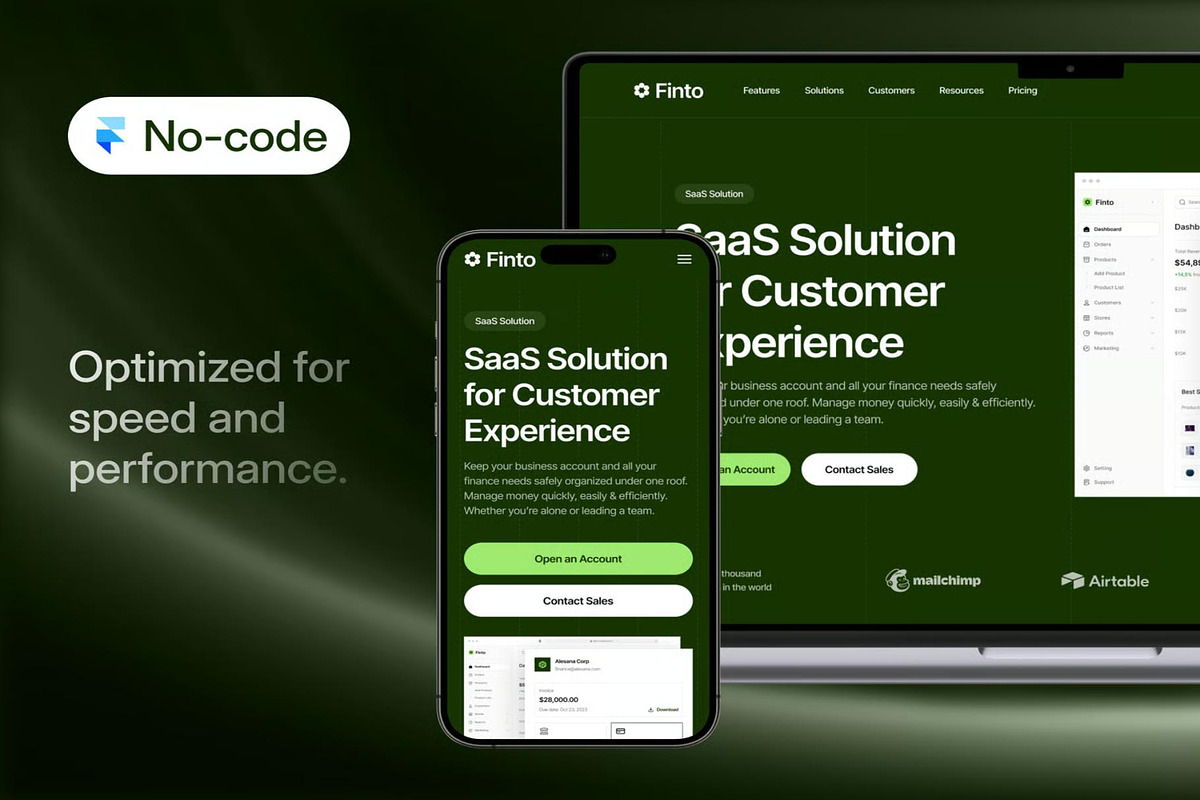 Finto Finance WebsiteFramer Template, an UI Kit Template by Lumina_ui_ux202 (Photo 4 of 8)