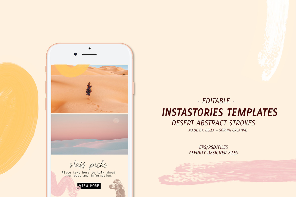 Abstract Art Instastory Template, a Social Media Template by Bella+Sophia Creative (Photo 1 of 3)