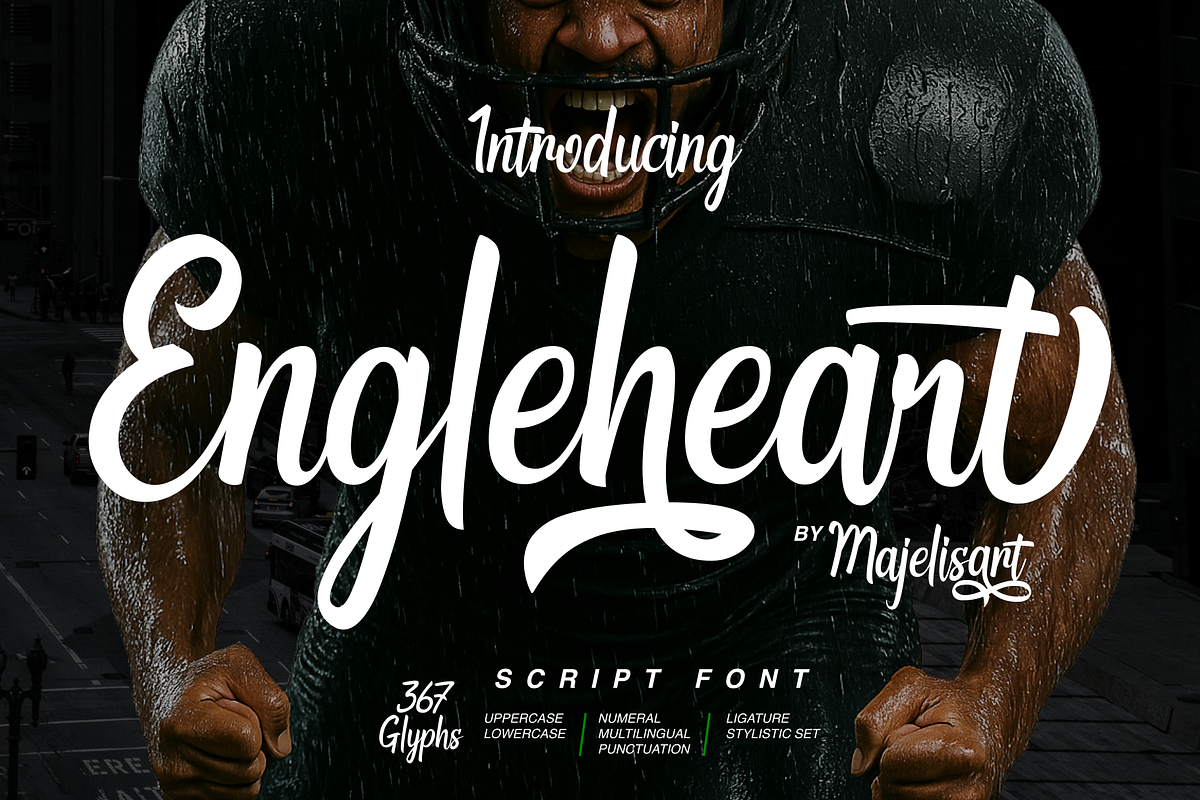 Engleheart, a Script Font by Majelis Art (Photo 1 of 9)