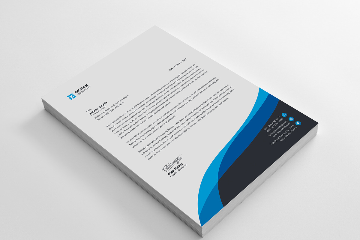 4 Flyers + 2 Letterhead Bundle, a Stationery Template by Thecodude (Photo 7 of 10)