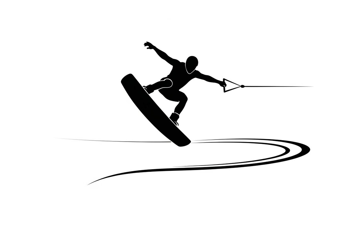 Water Ski Silhouette Vector Bundle, an Illustration by Designs_River (Photo 4 of 51)