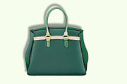 Luxury Handbags Clipart Deep Green, an Object Illustration by Une Affaire de Filles (Thumbnail 3 of 5)