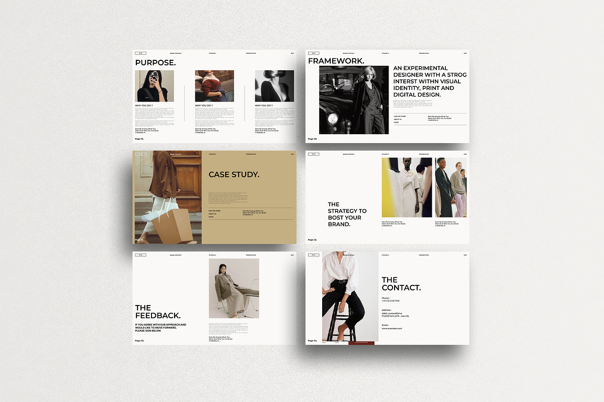 Brand Strategy Presentation Template, a Presentation Template by Aura Agency (Photo 9 of 9)