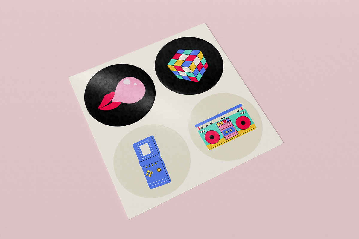 90's Nostalgic drawn illustrations, an Object Graphic by Akimo Mia (Photo 9 of 9)