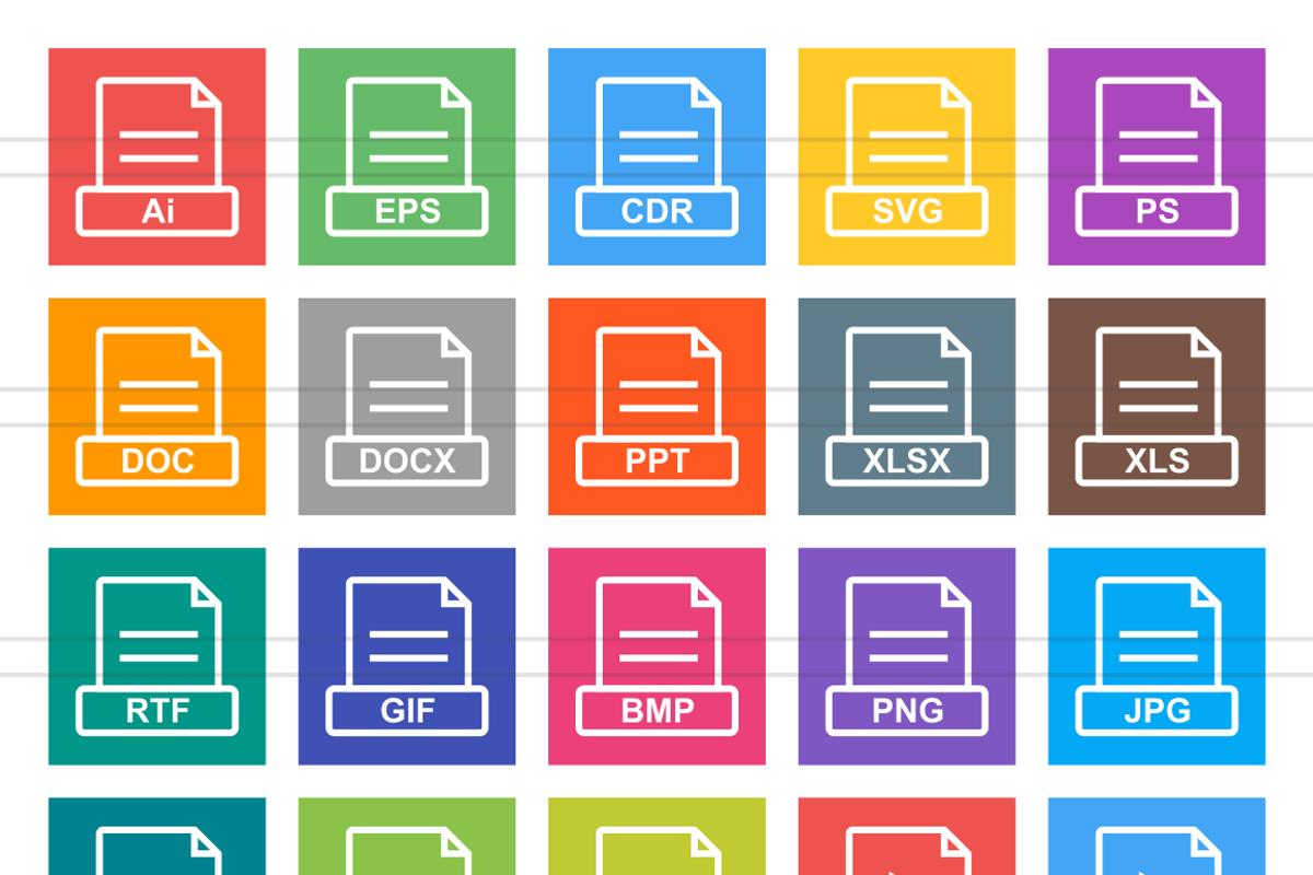 148 Files & Folders Line Icons, an Outline Icon by IconBunny