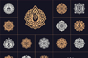 Yoga Symbols Vector Art Set, a Healthcare Illustration by Creative Stall (Thumbnail 7 of 10)