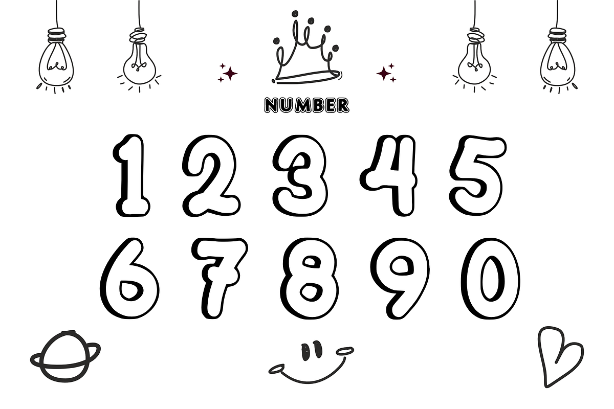 Baby Doodle – Cute & Playful Font, a Font by KiddoGlyphs Studio (Photo 4 of 5)
