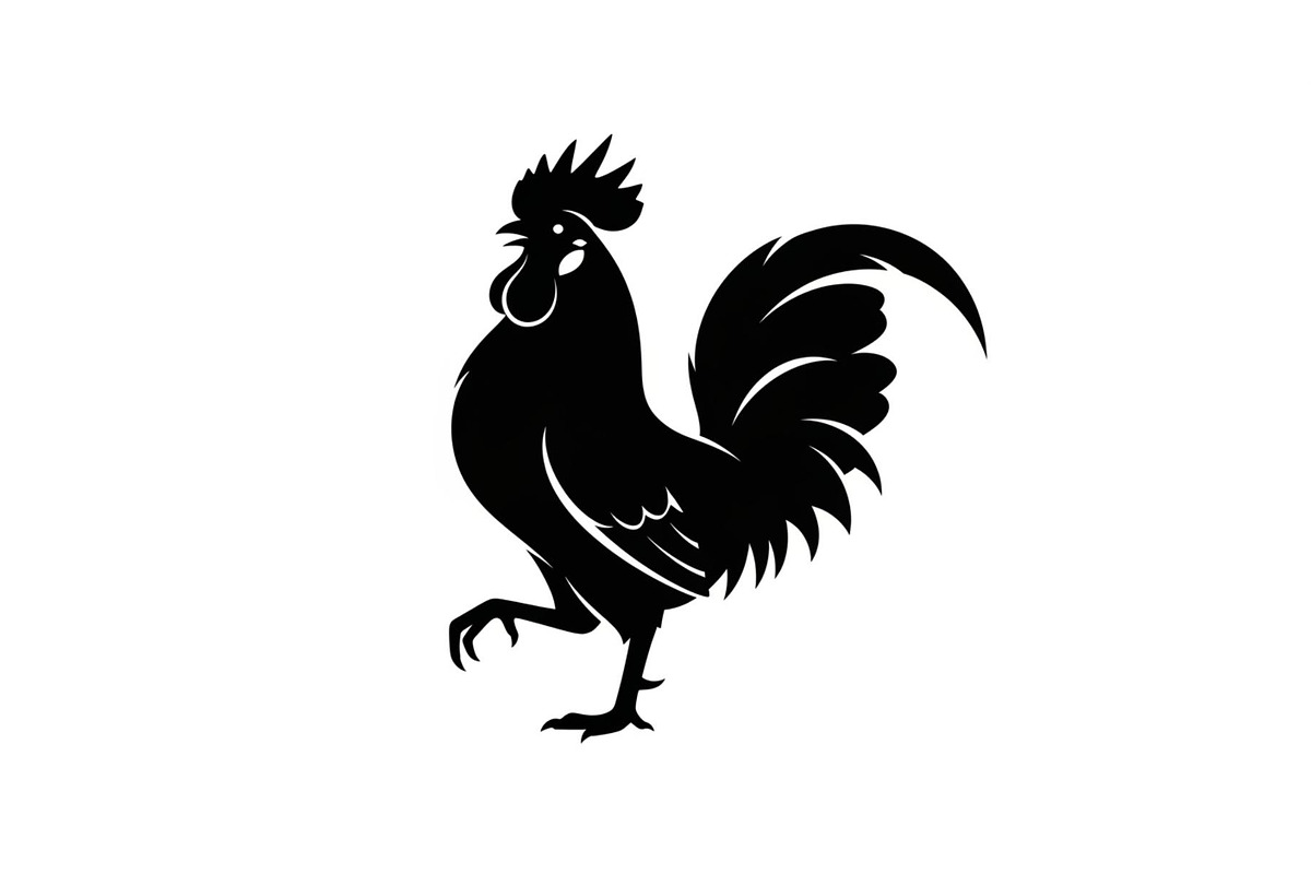 Rooster Chicken Silhouette Vector Bu, an Illustration by Designs_River (Photo 18 of 51)