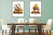 Whimsical Autumn Farm Animal Clipart, a Seasonal Illustration by Canvas Craft (Thumbnail 7 of 10)