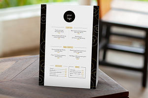 Restaurant menu template, a Flyer Template by naylart