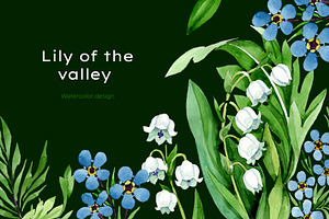 Lily Of The Valley And Forget-me-not