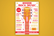 Rock Music Festival Flyer, a Flyer Template by serapika (Thumbnail 1 of 3)
