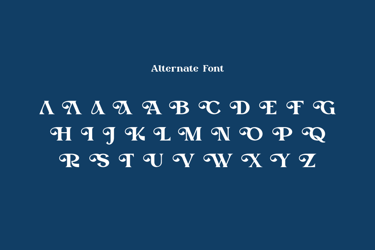 Rytnak - Luxury Retro Font, a Serif Font by QR Design Studio (Photo 9 of 15)
