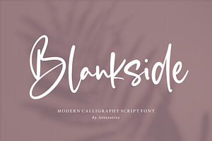 Blankside - Modern Script Font