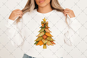 Patchwork Christmas Tree Png, an Illustration by Craft Nest (Thumbnail 5 of 6)