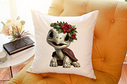 Whimsical Christmas Turtle Clipart, an Illustration by Sublimation Artist (Thumbnail 6 of 6)