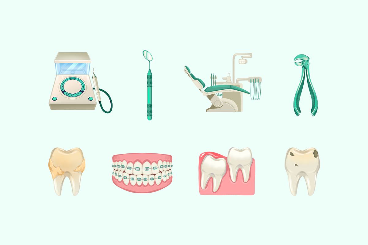 Dental Tools and Problems, an Object Graphic by Deemak Daksina (Photo 1 of 3)