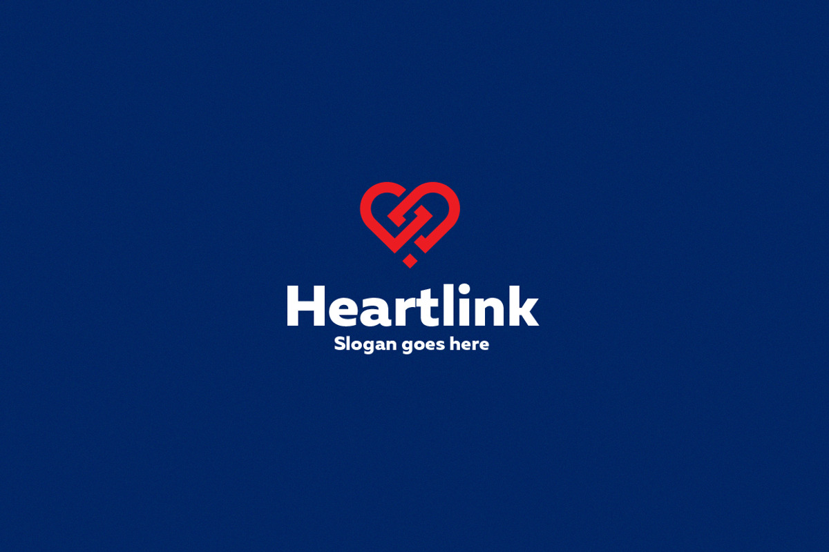 Heart Link Logo Template, a Branding & Logo Template by Rudy-design