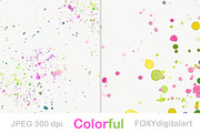 Watercolor paint splatter background, a Texture Graphic by FOXYdigitalart (Thumbnail 3 of 5)