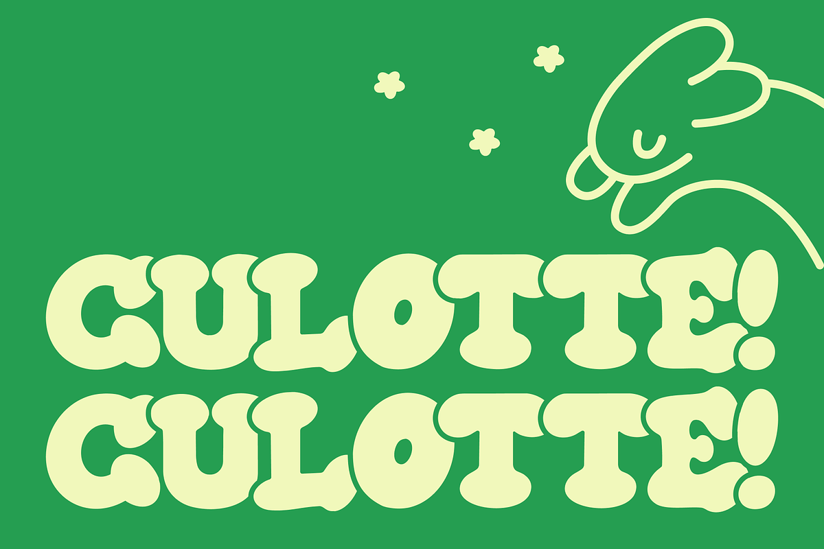 CULOTTE! — hand-drawn serif font, a Handwritten Font by Studio Noppo (Photo 1 of 5)