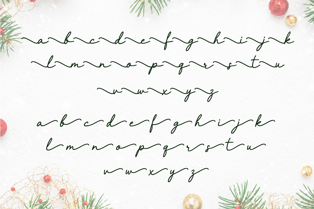 Merry Christmas Font, a Script Font by Meow Creation (Photo 8 of 13)