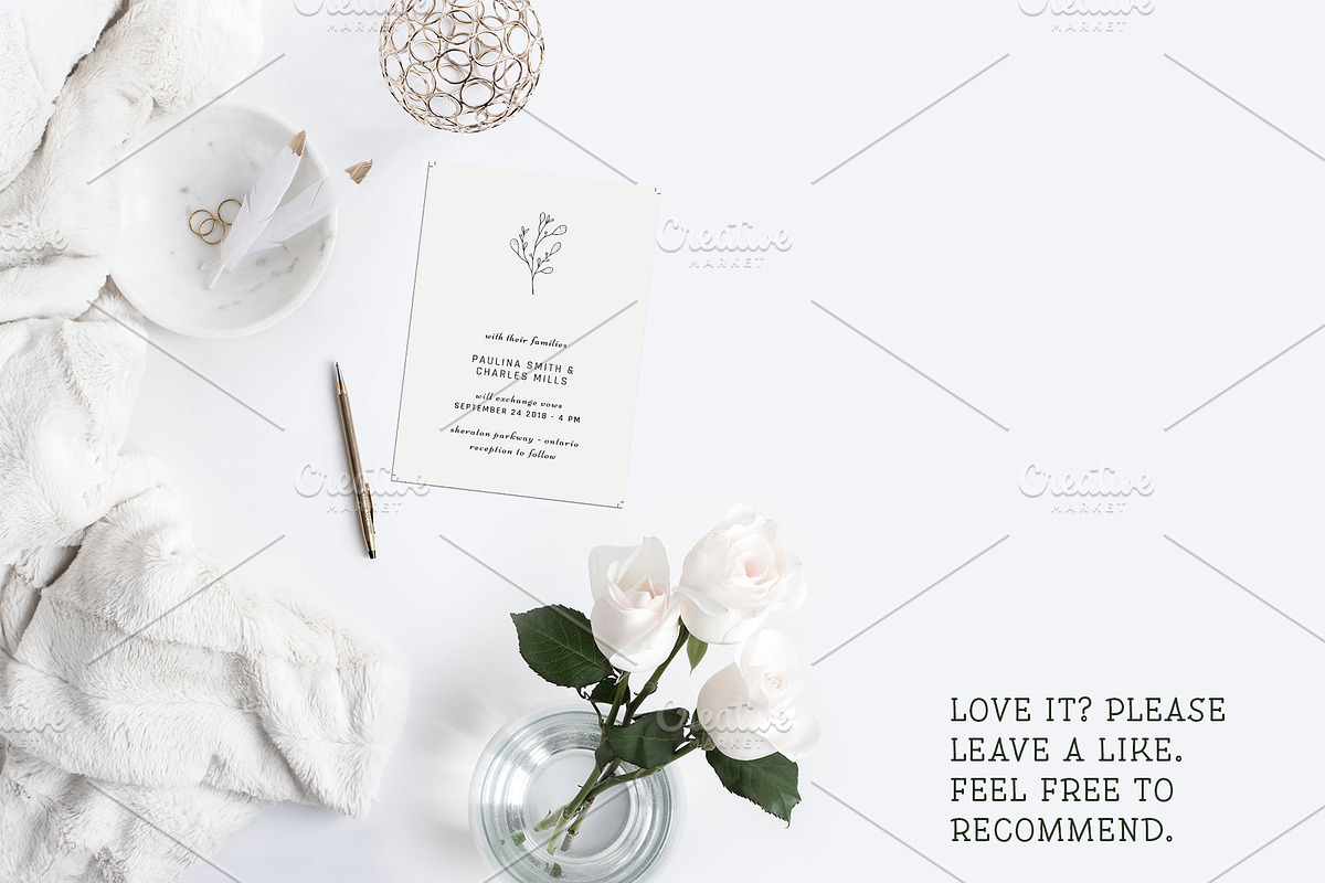 Simple Wedding Invitation, an Invitation Template by Cyrah's Collection (Photo 2 of 3)