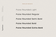 Pulse Rounded - A Modern Typeface, a Sans Serif Font by Cassandra Cappello (Thumbnail 3 of 10)