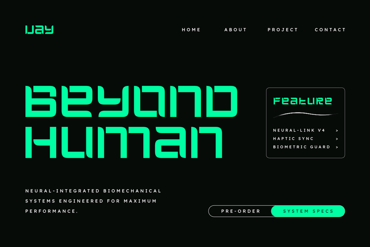 Dutech — Modern Futuristic Font, a Symbol Font by Masyafi Studio (Photo 8 of 8)