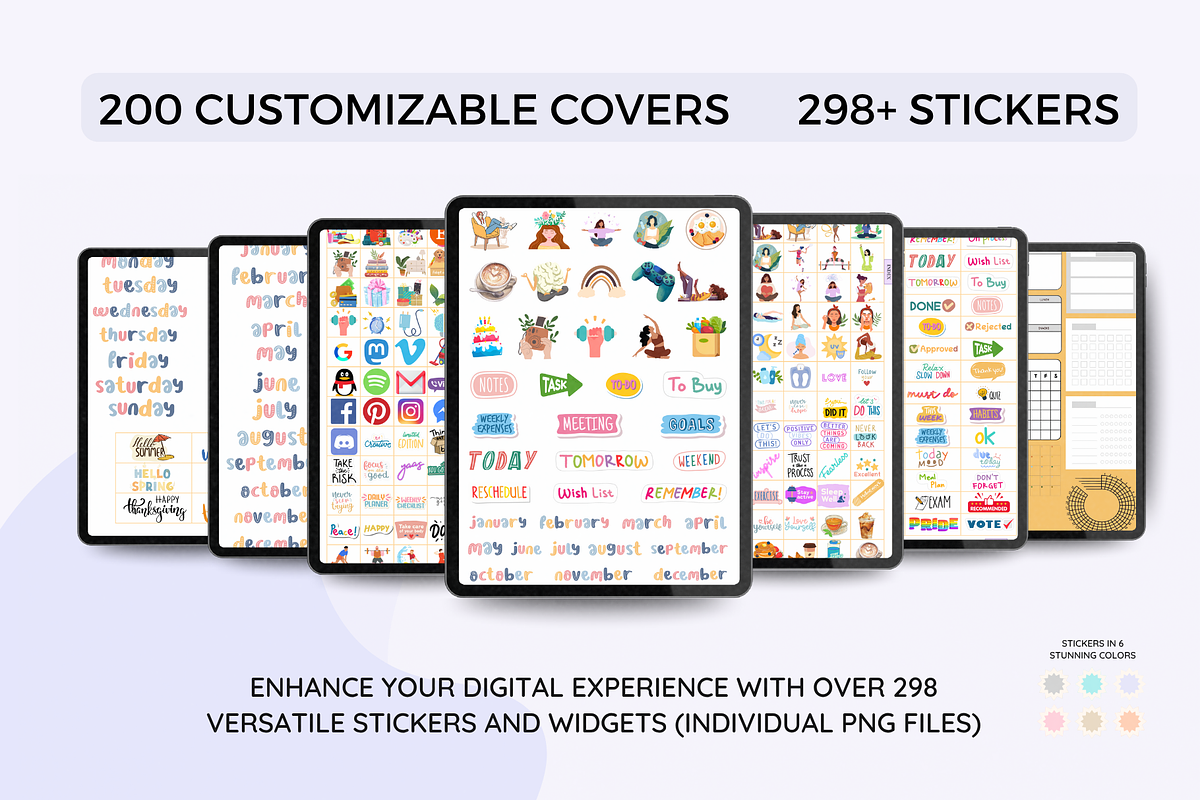 Undated Digital Planner, a Templates & Theme by LumusStudio (Photo 7 of 8)