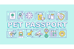 Pet passport word concepts banner, a Templates & Theme by IMG Visuals