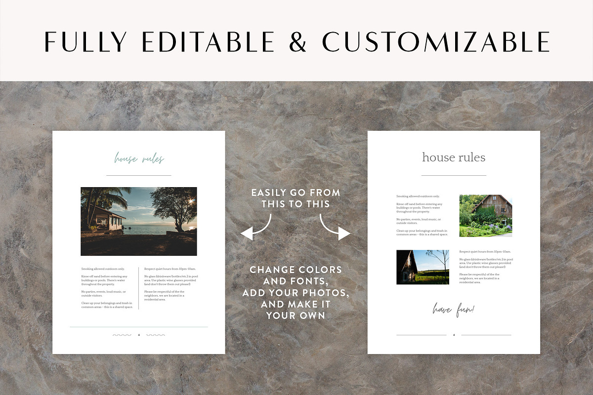 Beach House Welcome Book for Airbnb, a Templates & Theme by Kin Studio (Photo 4 of 17)