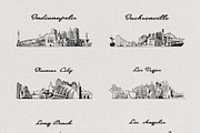 City skylines of the The USA, a Work Illustration by TheMountBirdStudio (Thumbnail 5 of 9)