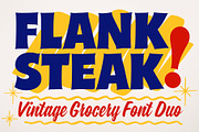 Flank Steak Font Duo, a Sans Serif Font by Mysterylab Designs (Thumbnail 1 of 10)