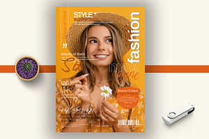 Fashion Magazine Cover Template