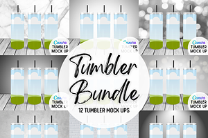 12 Tumbler Mockups for Canva