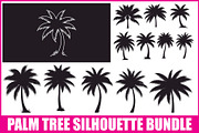 Palm Tree SVG Bundle, an Illustration by Creativeshirt (Thumbnail 1 of 7)
