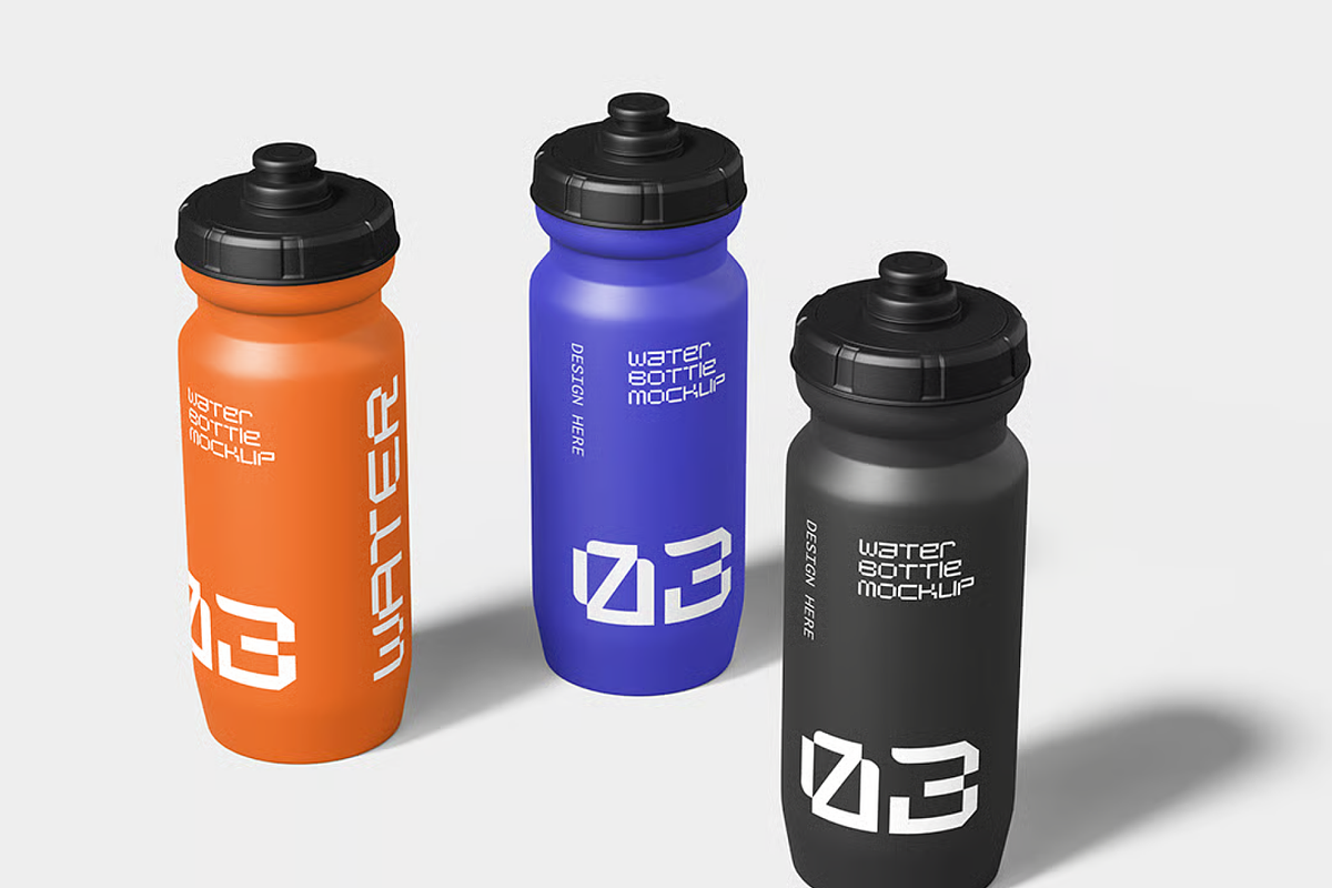 Water Bottle Mockup, a Cups & Container Mockup by graphicsauce (Photo 3 of 4)