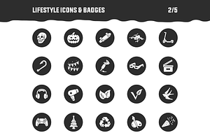 100 Handmade Lifestyle Icons