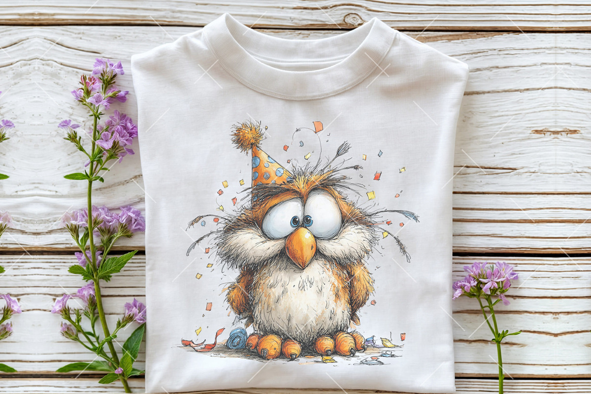 Funny Spring Owl Clipart, an Illustration by OK Design (Photo 4 of 6)