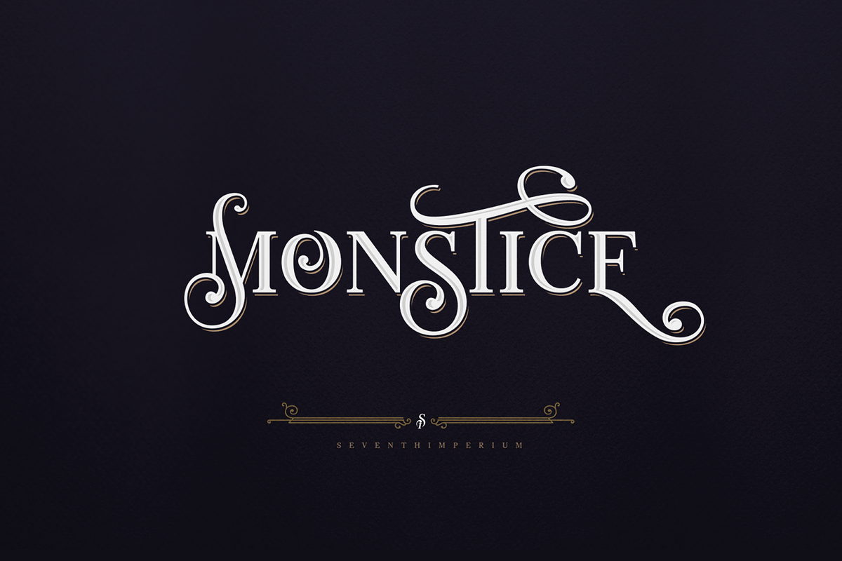 Monstice Family Fonts + EXTRAS