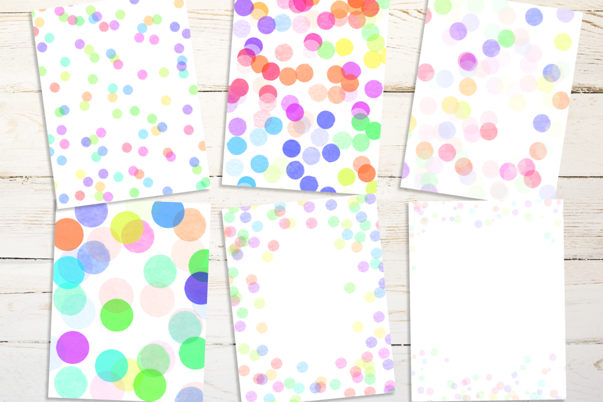 Paper Confetti Backgrounds, a Pattern Graphic by Sugar and Ink (Photo 3 of 3)