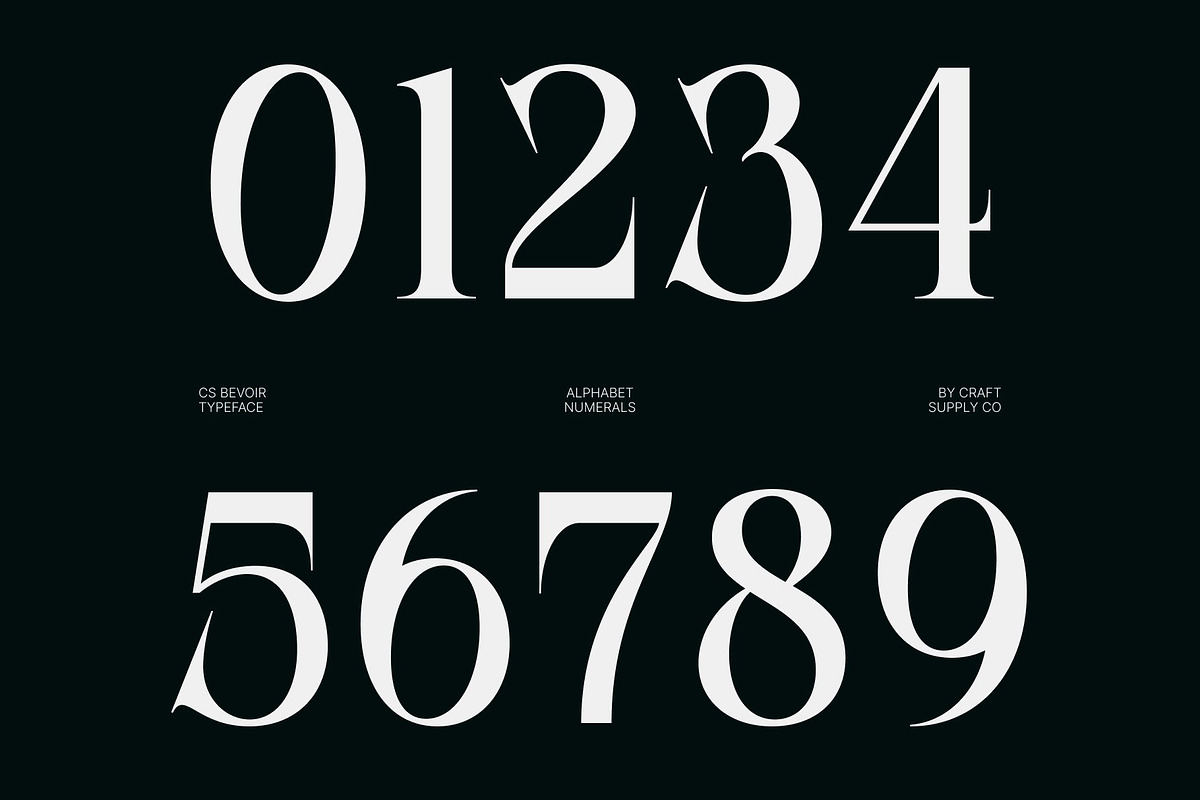 CS Bevoir – Modern Serif Font, a Serif Font by Craft Supply Co. (Photo 6 of 8)